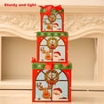 thumbnail image 3 of Paquete de 3 cajas de regalo de Navidad Decoración Papel Snacks Casos Candy Presents Organizadores Feliz Año Nuevo Embalaje Suministros Tipo 2 seitruly HA009900-02, 3 of 6
