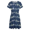 thumbnail image 4 of Together Is Our Favorite Place to Be Camper Short Sleeve Dress Women Summer Evening Dresses Ladies Sundress, 4 of 7