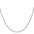 thumbnail image 3 of 14K White Gold 1mm Cable Chain 24", 3 of 5