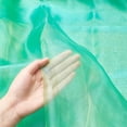thumbnail image 3 of Tela de organza ligera y transparente de dos tonos, 3,28 yardas, 59 pulgadas, gasa holográfica iridiscente transparente, 3 of 9