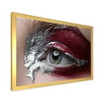 thumbnail image 2 of Designart 'Close Up of A Woman Eye With Red Makeup On' Modern Framed Art Print, 2 of 4
