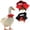 Black, variant on Pet Bow Tie Pet Tie Pet Tuxedo Pet Chicken Bow Tie Adjustable Poultry Collar with Bell for Ducks Hens Roosters Formal Holiday Party Costume Accessory Black