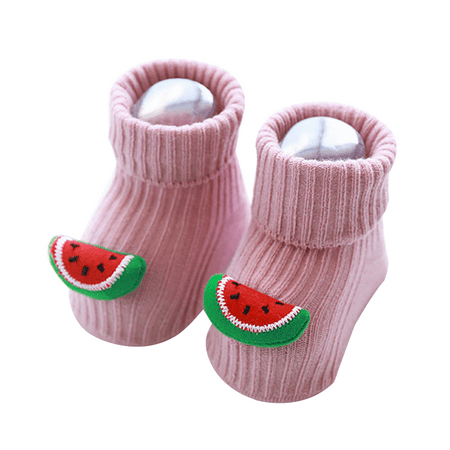 

Cartoon Infant Toddler Baby Boy Soft Socks Girls Floor Slipper Unisex Kids Happy Tube Socks