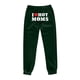 thumbnail image 1 of Gibobby Pantalones para mujer deportivos Pantalones de chándal con forro polar para mujer, pantalones anchos y rectos, pantalones de correr(Verde,M), 1 of 3