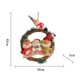 thumbnail image 5 of 2 guirnaldas de ratán con forma de muñeco de nieve y anciano para Navidad, decoración de puertas y ventanas con forma de círculo de ratán, 5 of 5