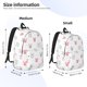 thumbnail image 2 of Disketp Girl Rabbit Mochila de Lona Estampada, Mochila Escolar de Viaje Ligera para Estudiantes y Portátil-Medium, 2 of 5
