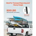 thumbnail image 3 of VEVOR Truck Ladder Rack Universal Cargo Rack 800 lbs Capacity for Large Cargo, 3 of 9