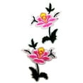 thumbnail image 5 of 1 par de parches bordados de flores para coser, apliques para planchar, coser en ropa, para decoración, rosa, 5 of 5