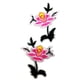 thumbnail image 5 of 2 piezas de tela bordada flor coser en hierro en parches de apliques rosa, 5 of 5