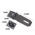 thumbnail image 4 of Cerradura de puerta con cierre de candado y tornillos para puerta, muebles, gabinete, cajón, alacena y jardín, 4 pulgadas, acero inoxidable con acabado negro mate brillar Electrónica, 4 of 5
