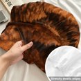 thumbnail image 4 of Full Size Fitted Sheet Set - Burnt Orange Forest 3 Piece Bedding Sets 16" Deep Pocket Fitted Sheet with 2 Pillowcases Pine Trees Modern Mysterious Art Brushed Microfiber Hotel Luxury Bed Sheets, 4 of 9