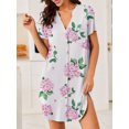 thumbnail image 2 of Avidlove Womens Nightgown Button Down Pajama Dress Sexy Ladies Sleepwear Maternity Night Shirts, 2 of 6