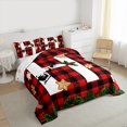 thumbnail image 3 of Manfei Merry Christmas Full Size Comforter Sets for Teens, Monogrammed H Bedding Comforter Set, Initial Letter Reversible Bedding Sets, Super Cozy Room Decor, 3-Piece, 3 of 8