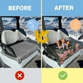 thumbnail image 4 of HUIACONG Dragonfly Flowers Golf Cart Covers Seat Easy to Install Golf Cart Seat Protector Cover Foldable Easy to Clean Protection Interior Accessories for EZGO Yamaha Club Cars, 4 of 7
