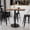 Walnut, variant on BizChair 30'' x 48'' Rectangular Natural Laminate Table Top with 24'' Round Bar Height Table Base