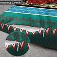 thumbnail image 3 of Set of 4 Turquoise Ethnic Throw Pillow Covers Abstract Ikat Art and Mexican Style Decorative Pillow Cases Home Decor Standard Square 18x18 Inches Pillowcases, 3 of 6