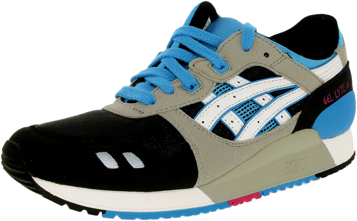 girls black asics