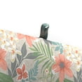 thumbnail image 4 of Jordan Manufacturing 72" x 21" Menda Tearose Multicolor Floral Rectangular Outdoor Chaise Lounge Cushion with Ties and Hanger Loop, 4 of 12