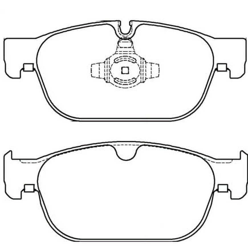 HELLA 355024801 OE Formulated Low-Metallic Disc Brake Pad Set