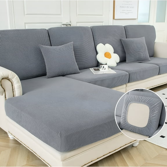 AUQ 2026 New Couch Covers Sofa Cushion Cover Slipcovers Wear-Resistant Universal Stretch Anti-Slip Sectional L Shape Sofa Covers for Living Room,Family Room,Office,Chaise Lounge Sofa Slipcover