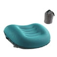 thumbnail image 3 of Almohada de viaje almohada de campamento inflable cómodo con bolsa de almacenamiento compacto compacto para campamento que viaja en casa autos para el Azul, 3 of 10