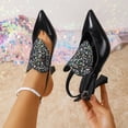 thumbnail image 6 of SACFOF Heels Women Pumps Closed Toe Ankle Strap Pointed Toe Heeled Sandals for Women Stiletto Wedding Dress Shoes, 6 of 6