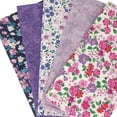 thumbnail image 2 of Singer, 100% Cotton, Spring Purple Floral 5Pc Bundle, 2 of 6