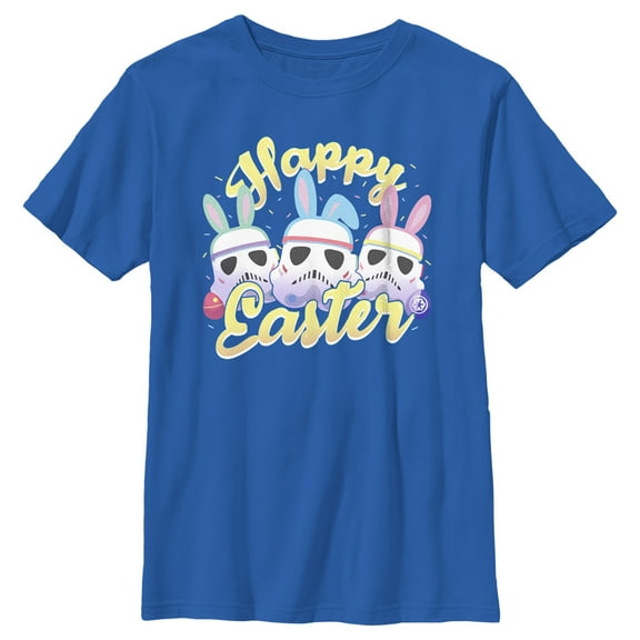 Boy's Star Wars Happy Easter Stormtroopers Graphic Tee Royal Blue X Small