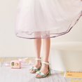 thumbnail image 4 of MZXELPRJD Little Girl Sandals Size 13 Girls Wedge Sandals Toddler Slippers Size 8 Crib Shoes Girls Girl Shoes Size 1 Infant Shoes Kids Green 8-9 Years, 4 of 6