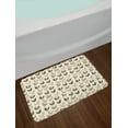 thumbnail image 2 of Chicken Bath Mat, Farming Village Animals with Polka Dots Retro Pattern Agriculture Theme, Plush Bathroom Decor Mat with Non Slip Backing, 29.5" X 17.5", Tan Off White Brown, by Ambesonne, 2 of 2