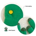thumbnail image 3 of Mixed knit touch screen gloves for kids texting winter cold weather gloves for boys and girls - green, 3 of 5