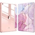 thumbnail image 1 of coque De Protection Motif Marbre Rose Compatible Ipad 9me/8me/7me Gnration (modelos 2021/2020/2019, 10,2 Pouces) - Coque Antichoc, Dos Transparente,, 1 of 5