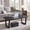 Black, variant on IFMust 51" Modern Coffee Table with U-Shaped Legs, Water and Scratch Resistant, Rounded Corners for Living Room, Apartment,Light Brown
