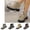 Yellow, variant on LTTVQM Rhinestone Combat Boots Womens Platform Chunky Heel Lug Sole Lace Up Ankle Boots Anti-Skid Casual Comfortable Fall Winter Outdoor Walking Boots Red 36(US-5.5)