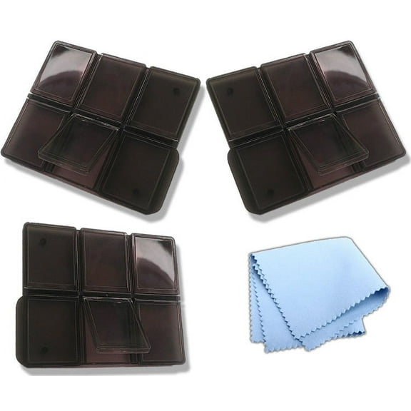 (3) 6pc Foldable Memory Card Cases   eCostConnection Microfiber Cloth