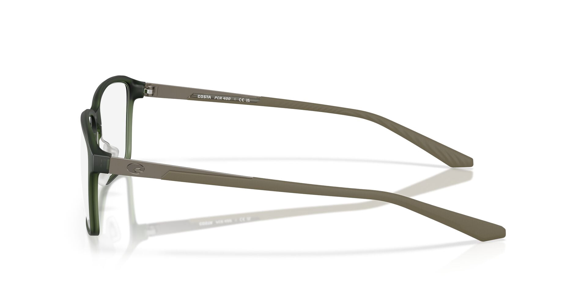 Costa Del Mar Unisex Size 55 PCR 400 Optical Eyeglasses, Algae Green/Demo Lens