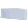 thumbnail image 1 of 1 Pc, 90"X156" Rectangular Oblong Polyester Tablecloth - Dusty Blue For Weddings, Trade Shows, Showrooms, Events, 1 of 1