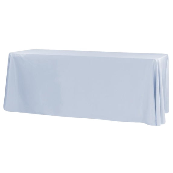 1 Pc, 90"X156" Rectangular Oblong Polyester Tablecloth - Dusty Blue For Weddings, Trade Shows, Showrooms, Events
