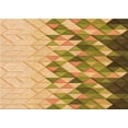 thumbnail image 1 of Ahgly Company Machine Washable Indoor Rectangle Transitional Yellow Orange Area Rugs, 5' x 7', 1 of 7
