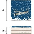 thumbnail image 3 of FMSHPON Merry Christmas Set of 6 Coaster for Drinks, Absorbent Ceramic Stone Coasters Cup Mat with Cork Base for Home Kitchen Room Coffee Table Bar Decor, 3 of 4