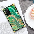 thumbnail image 6 of FKBRCL4U Compatible with Samsung Galaxy Note 20 Ultra Case, Green Gold Grain Marbled Fluid Luxury Golden Decoration for Girl Women Soft TPU Shockproof Protective Hard PC Back, 6 of 7