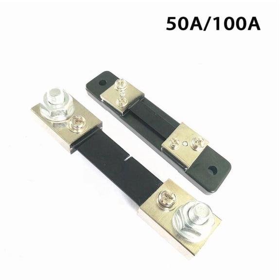 SENRISE Ammeter Shunt Resistor External Shunt Rated Current 120% 50A/100A Black