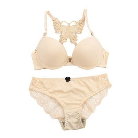 

Final Clear Out! Butterfly Lace Bra Set for Women Sexy Lingerie Lace Bralette Set Underwire Bra And Panty Set Valentine Gift