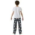 thumbnail image 4 of FORMRS Boys Pajama Pants with Pockets Size 6-8Y Kids Lounge Sleep Bottoms, Jolly Snowman, 4 of 8