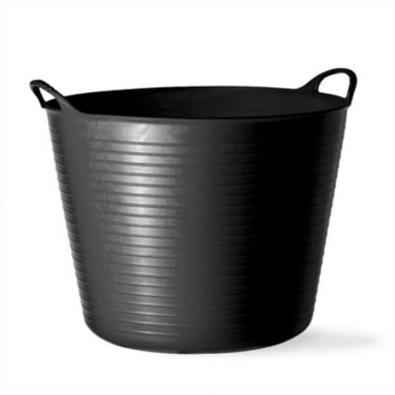 Tubtrugs SP42GBK Flexible Storage Bucket, 10 Gallon, Black