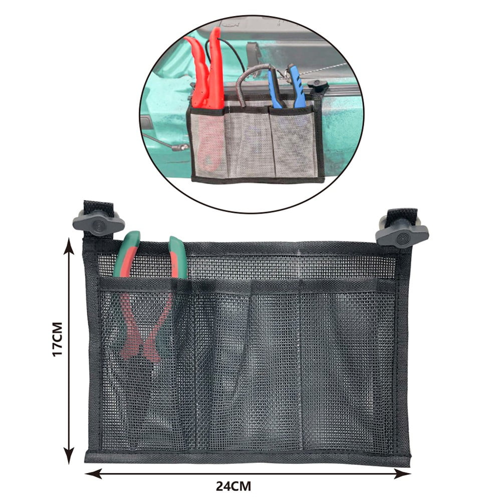 Mesh Kayak Canoe Storage Bag Tackle Box Accessories Gear Side Pouch Holder 