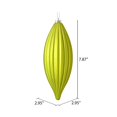 thumbnail image 3 of Vickerman M183273M 8 in. Lime Matte Line Finial Ornament  4 per Bag, 3 of 3