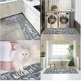 thumbnail image 6 of Anti-Fatigue Kitchen Rug Set of 2 Grey Cooking Knife and Fork Cushioned Kitchen Floor Mat, Standing Mat Waterproof Non-Slip Kitchen Mats and Rugs PVC Ergonomic Comfort Foam Rug for Kitchen, 6 of 6