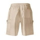 thumbnail image 5 of pstuiky Pantalones cortos deportivos, Pantalones cortos versátiles de color sólido con múltiples bolsillos y cintura elástica con cordón para hombre Pantalones cortos de golf, 5 of 6