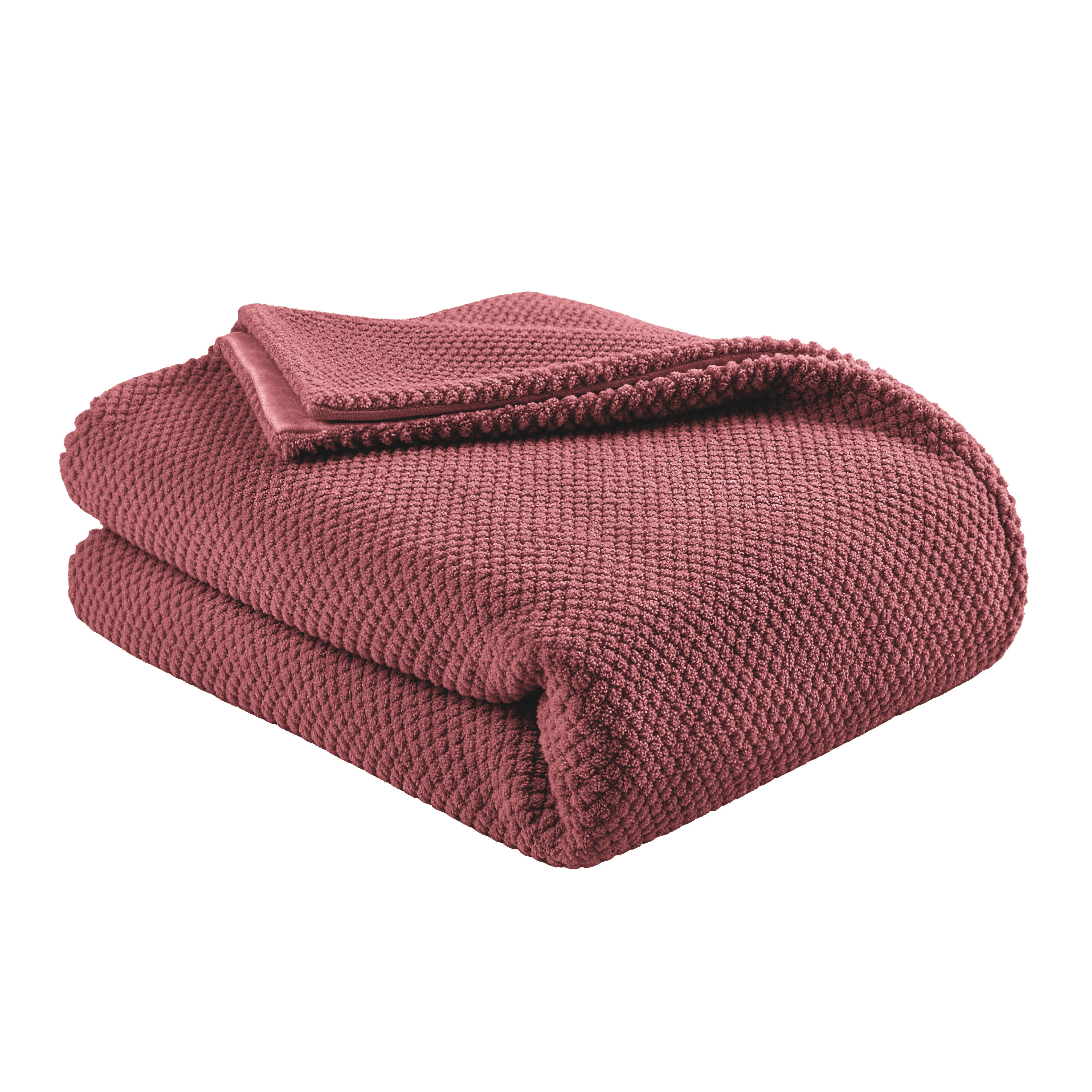 Superior Victoria Ultra-Soft Fluffy Fleece Blanket, Twin Size, Dusted Rose